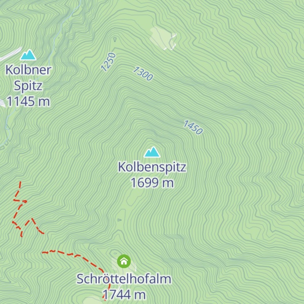 Map of Kolbenspitz