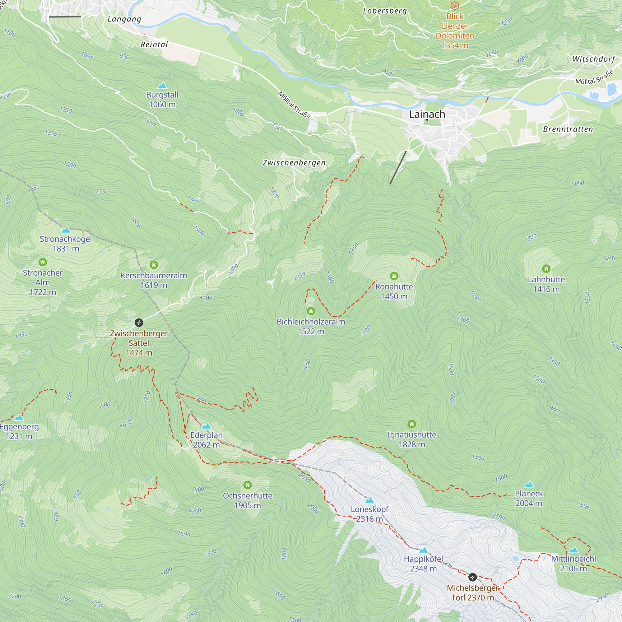 Bichleichholzeralm map