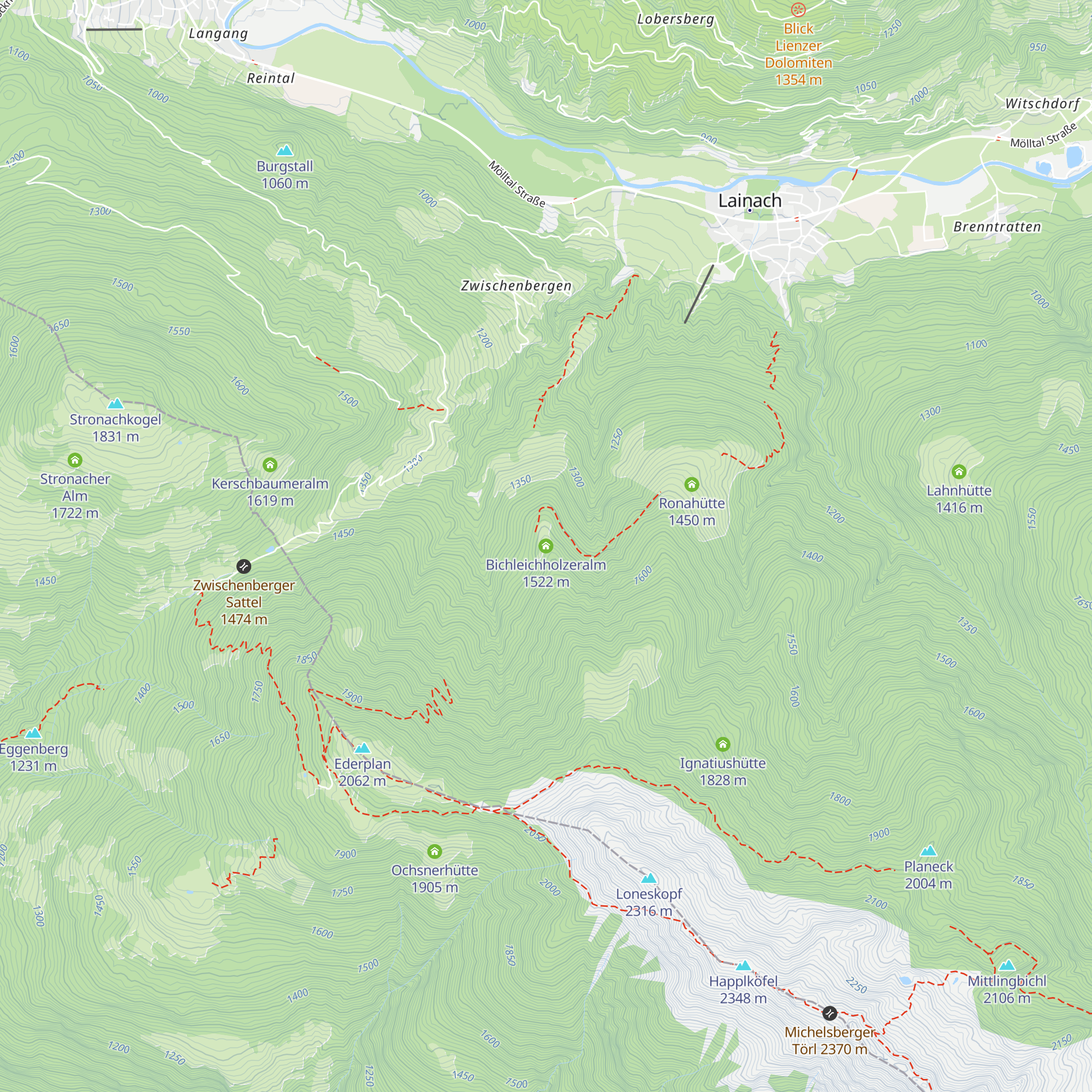 Bichleichholzeralm map
