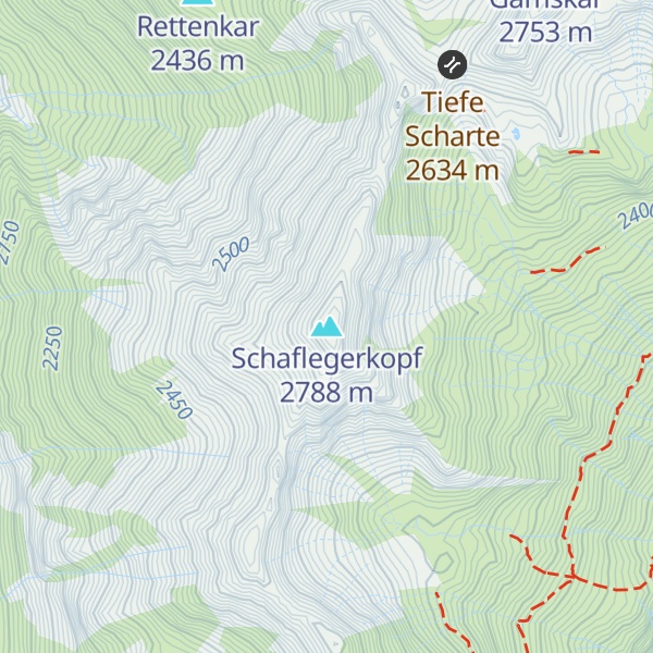 Map of Schaflegerkopf
