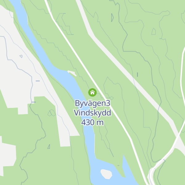 Map of Byvägen3 Vindskydd