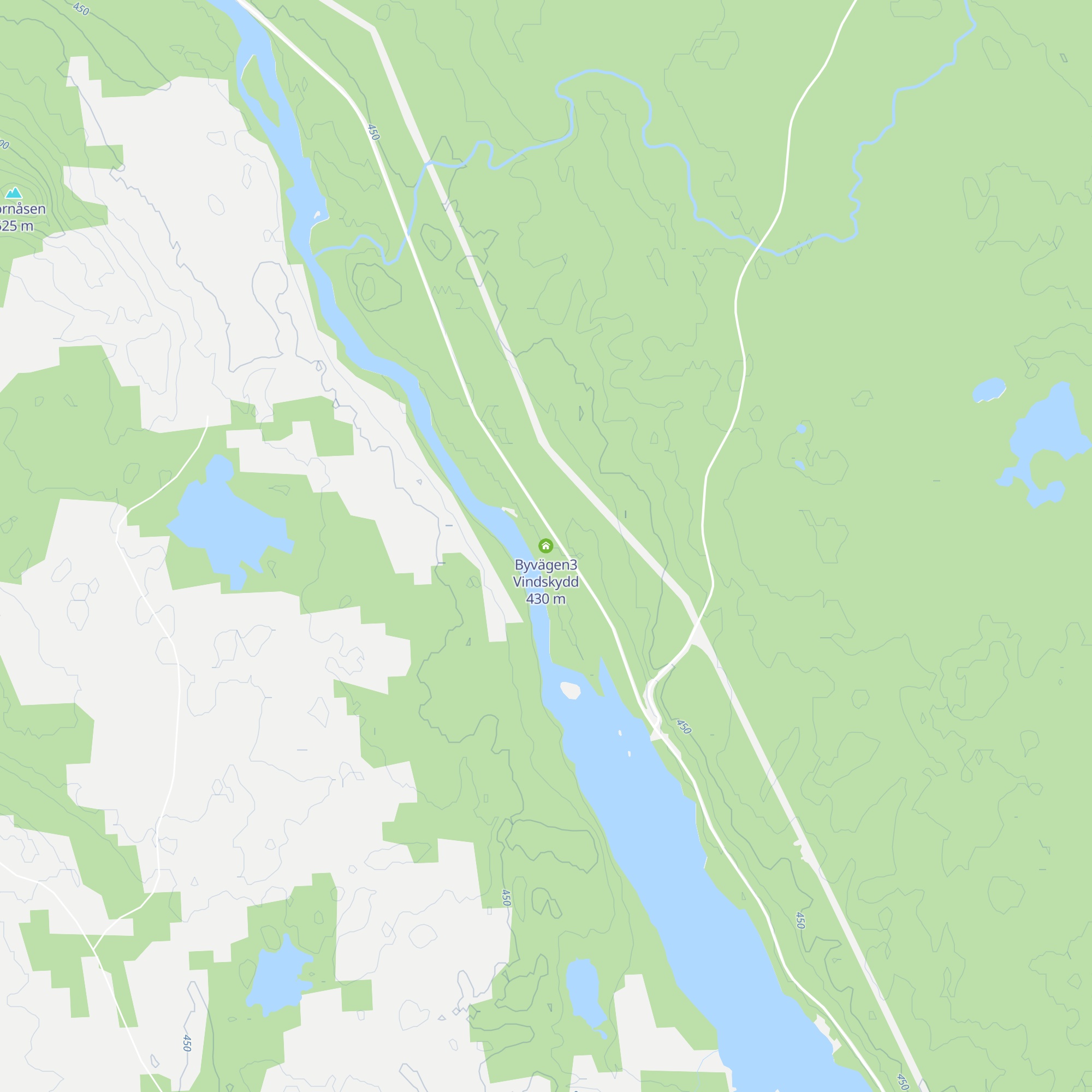 Byvägen3 Vindskydd map