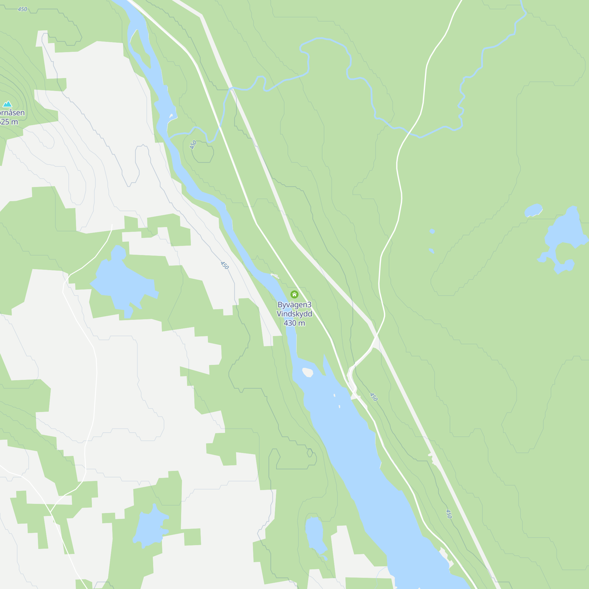 Byvägen3 Vindskydd map