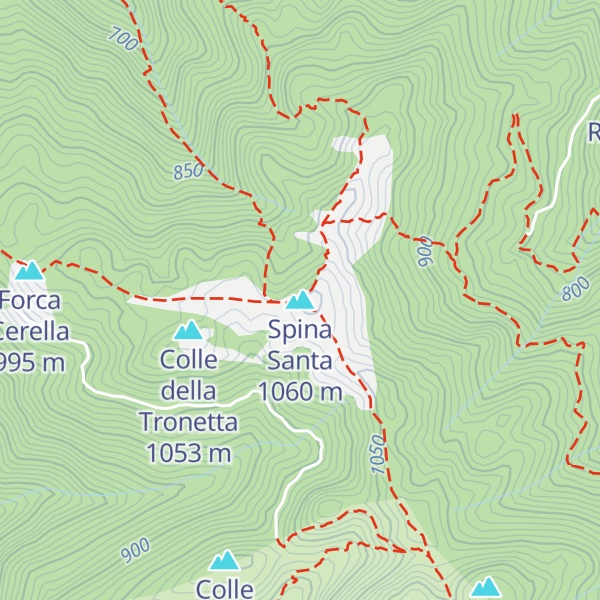 Map of Spina Santa