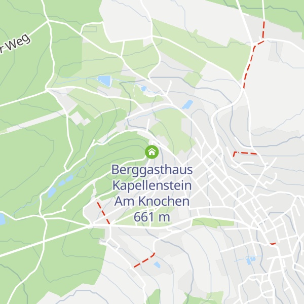 Map of Berggasthaus Kapellenstein Am Knochen