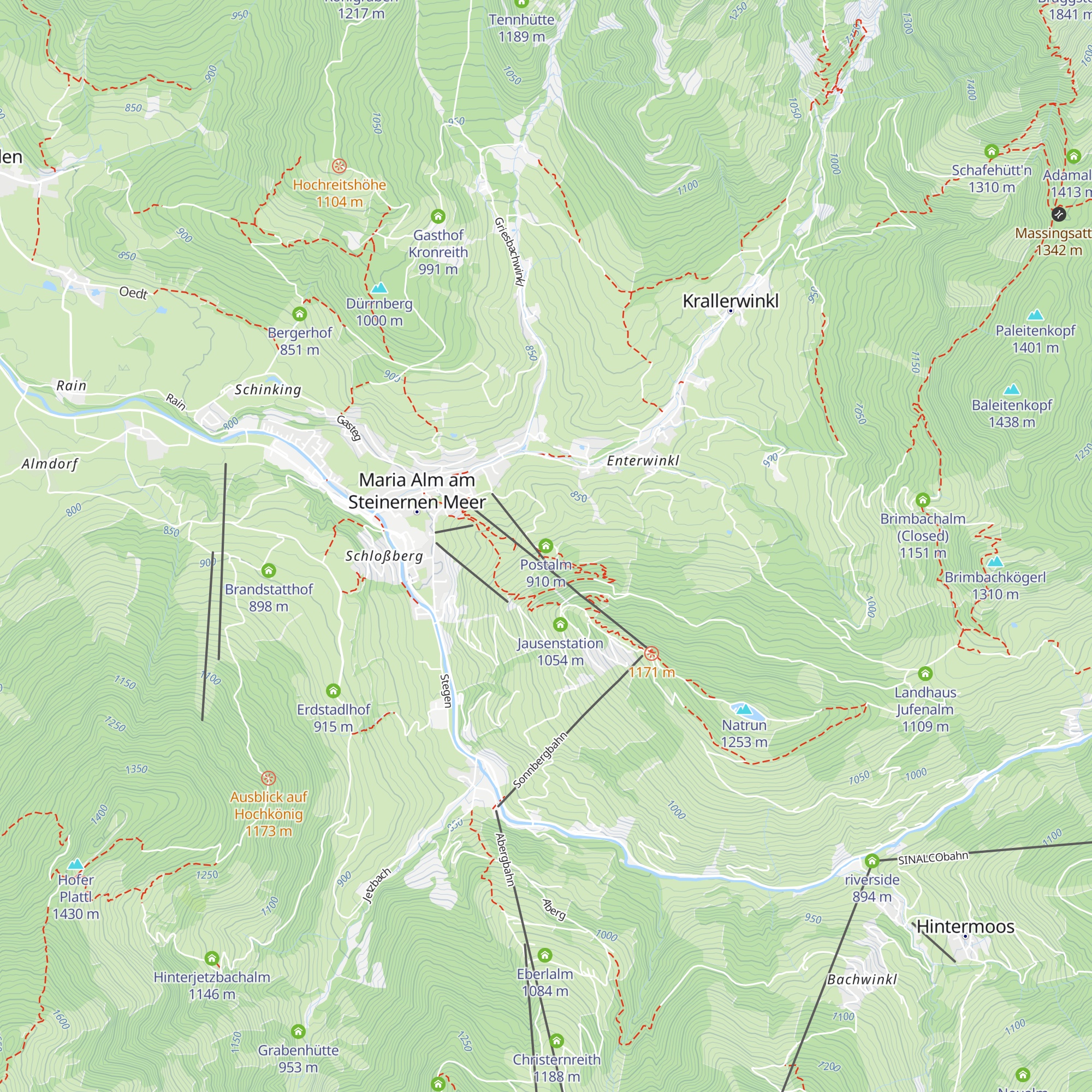 Postalm map