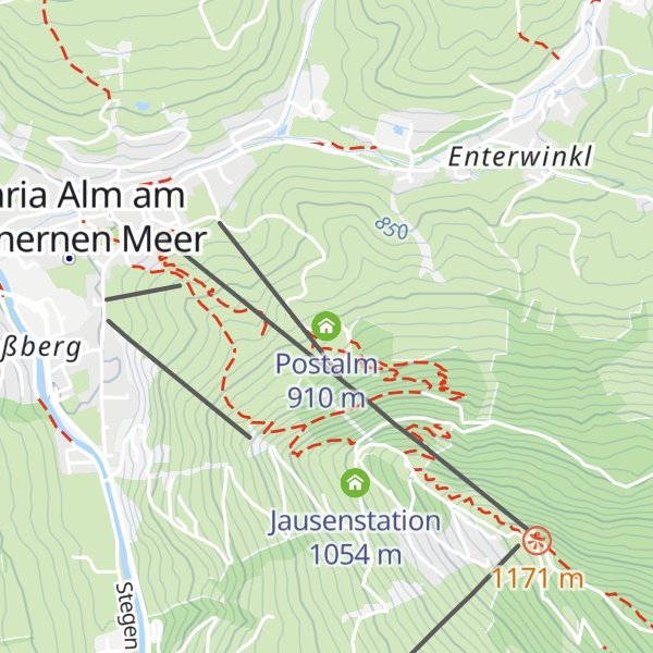 Map of Postalm