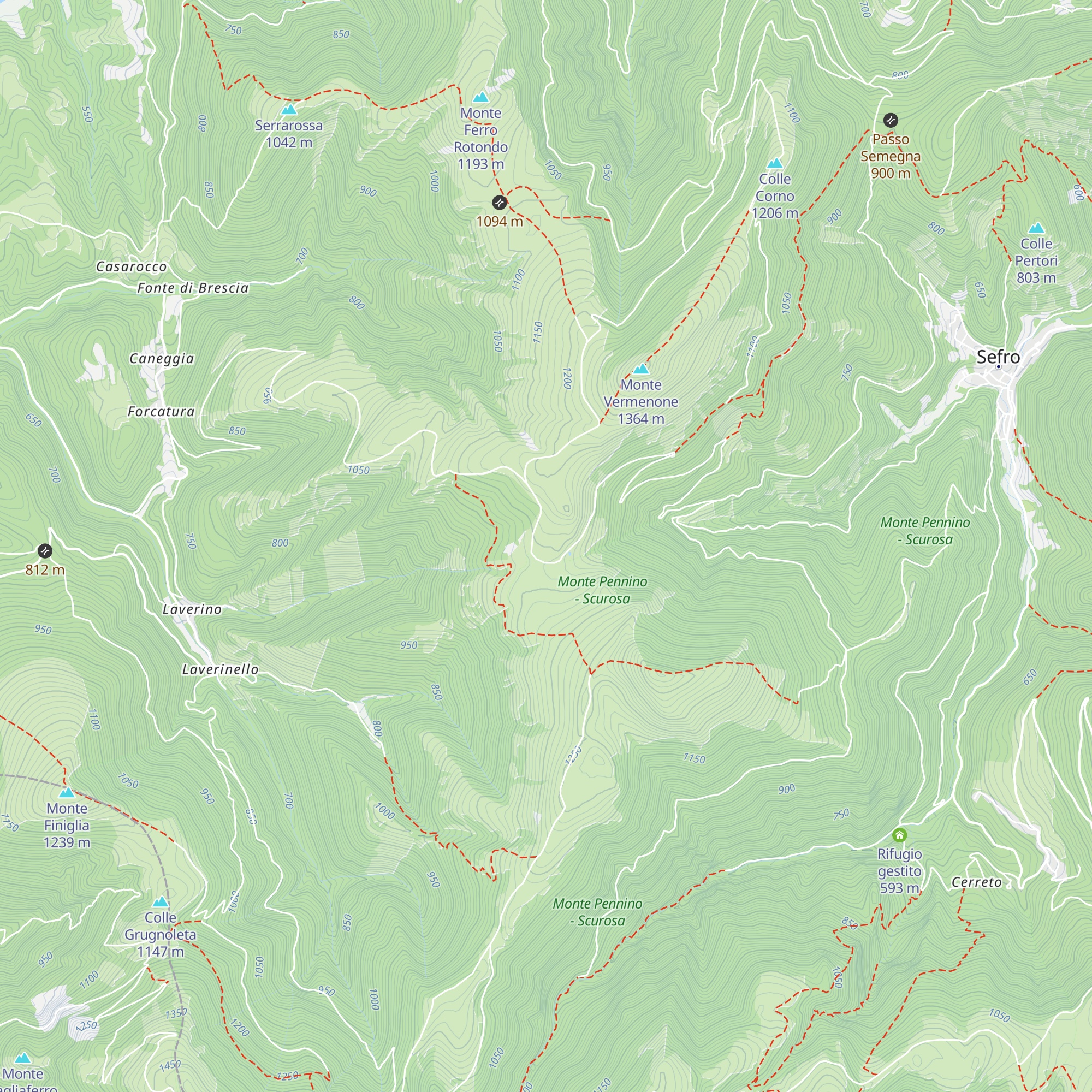 Rifugio map