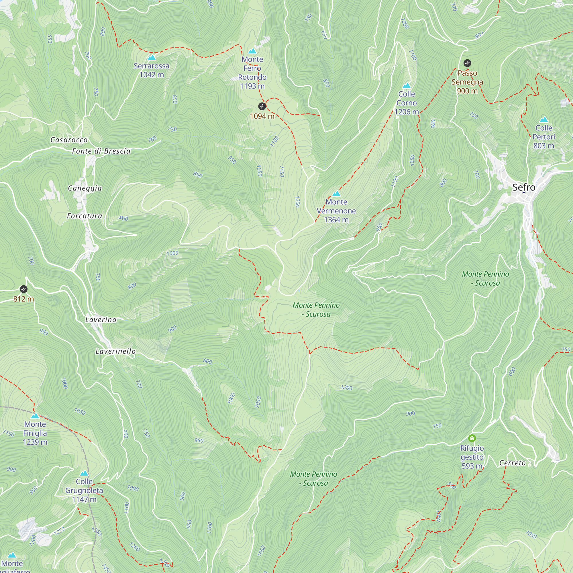 Rifugio map