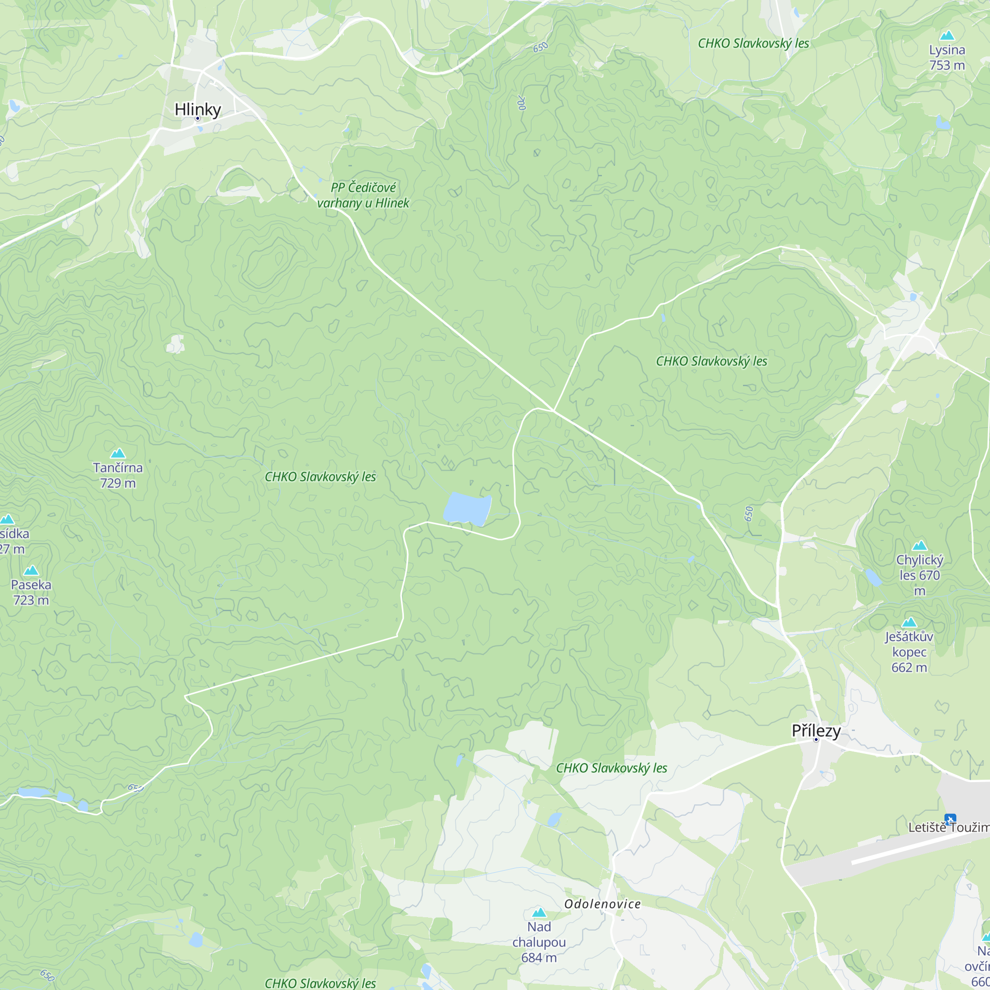 Útulna Nový rybník map