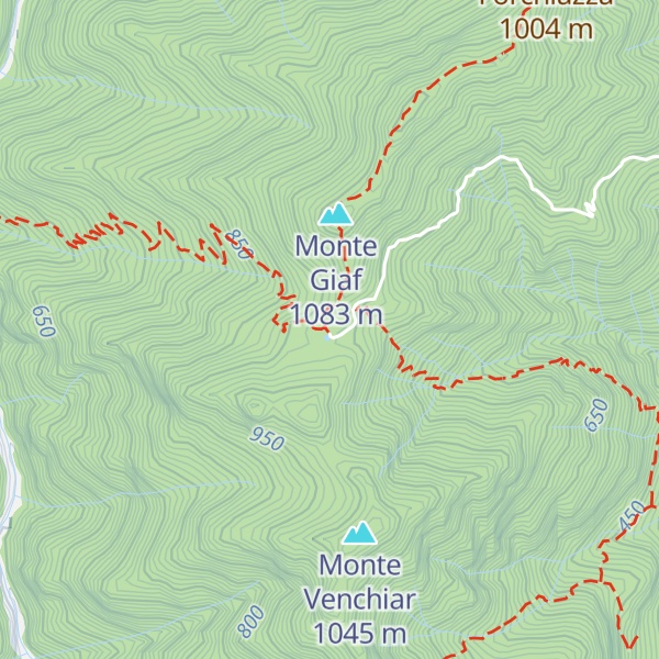 Map of Casera Giaf