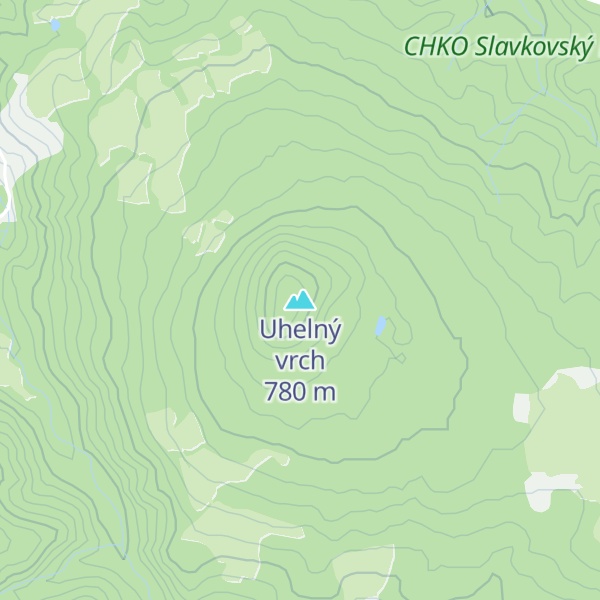 Map of Uhelný vrch