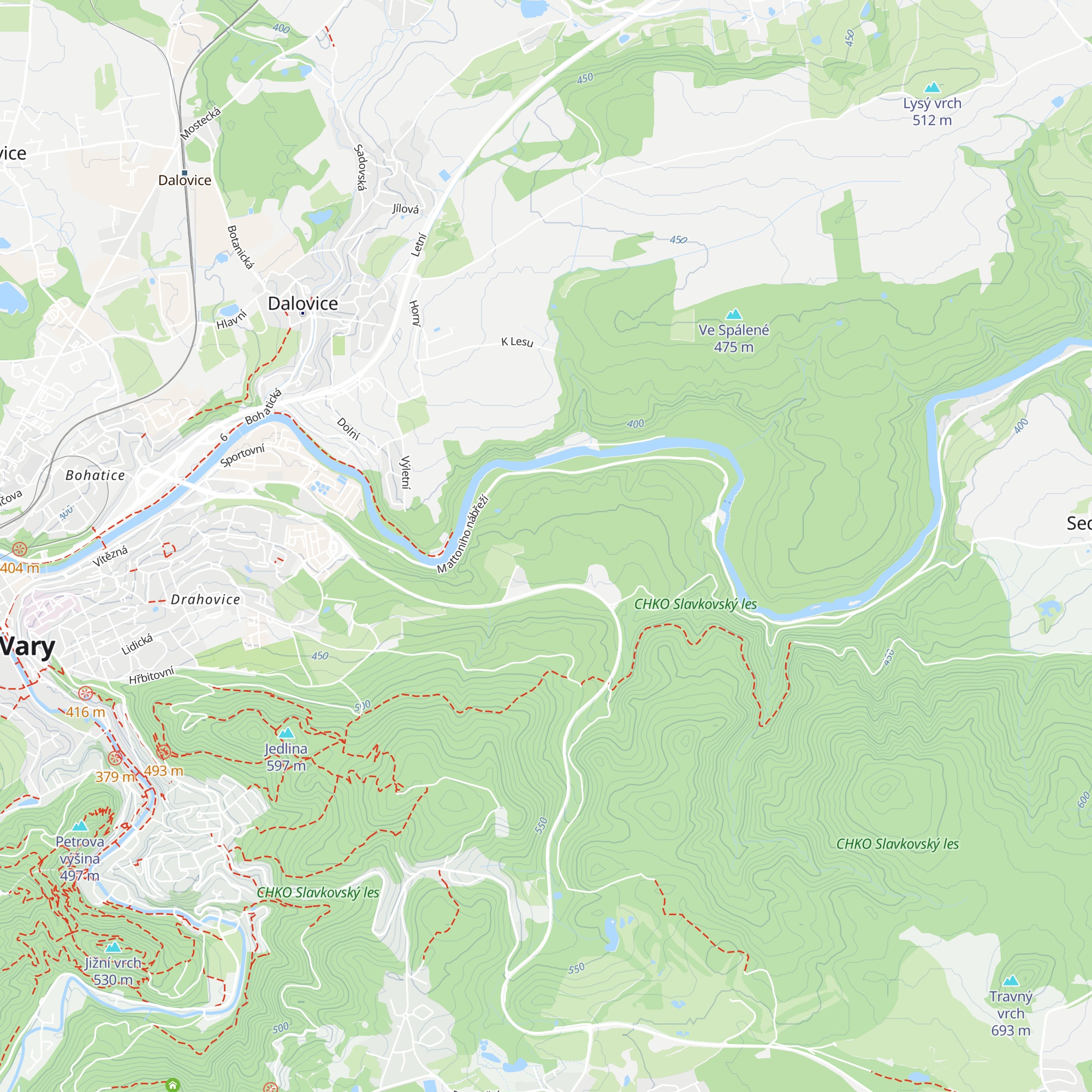 Chata Hubertus map