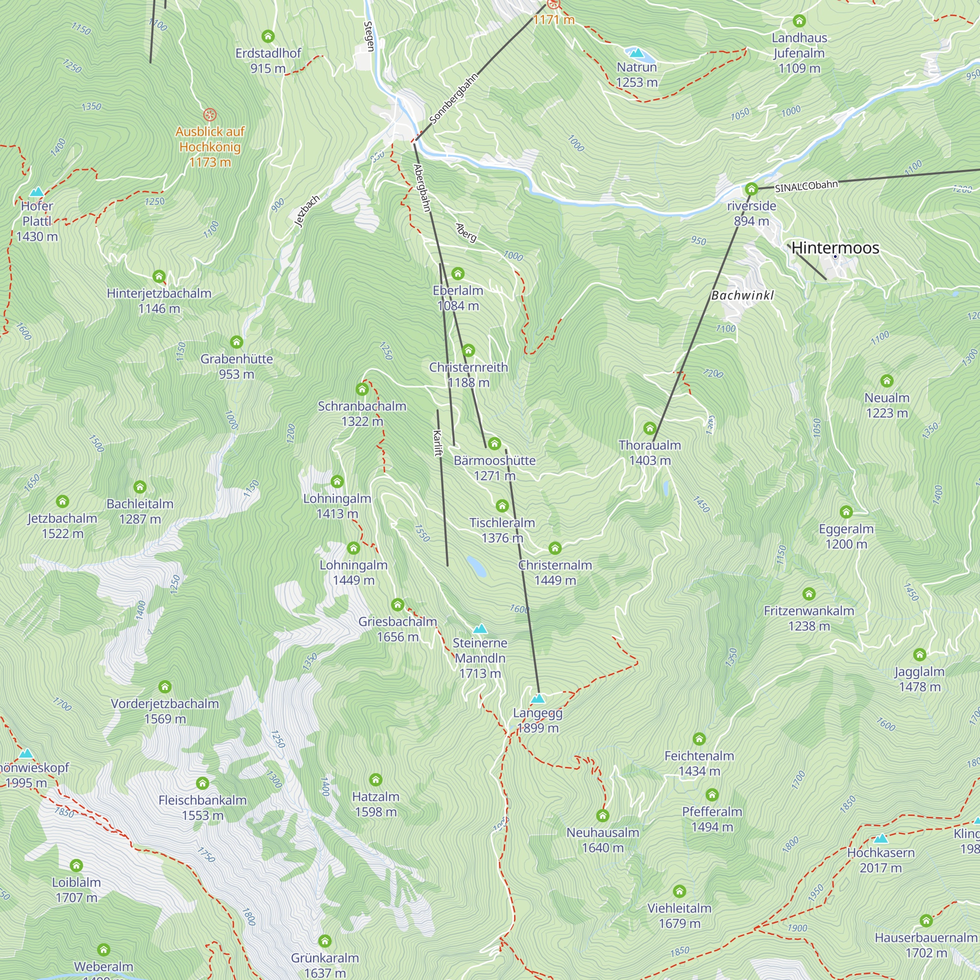 Wastlalm map