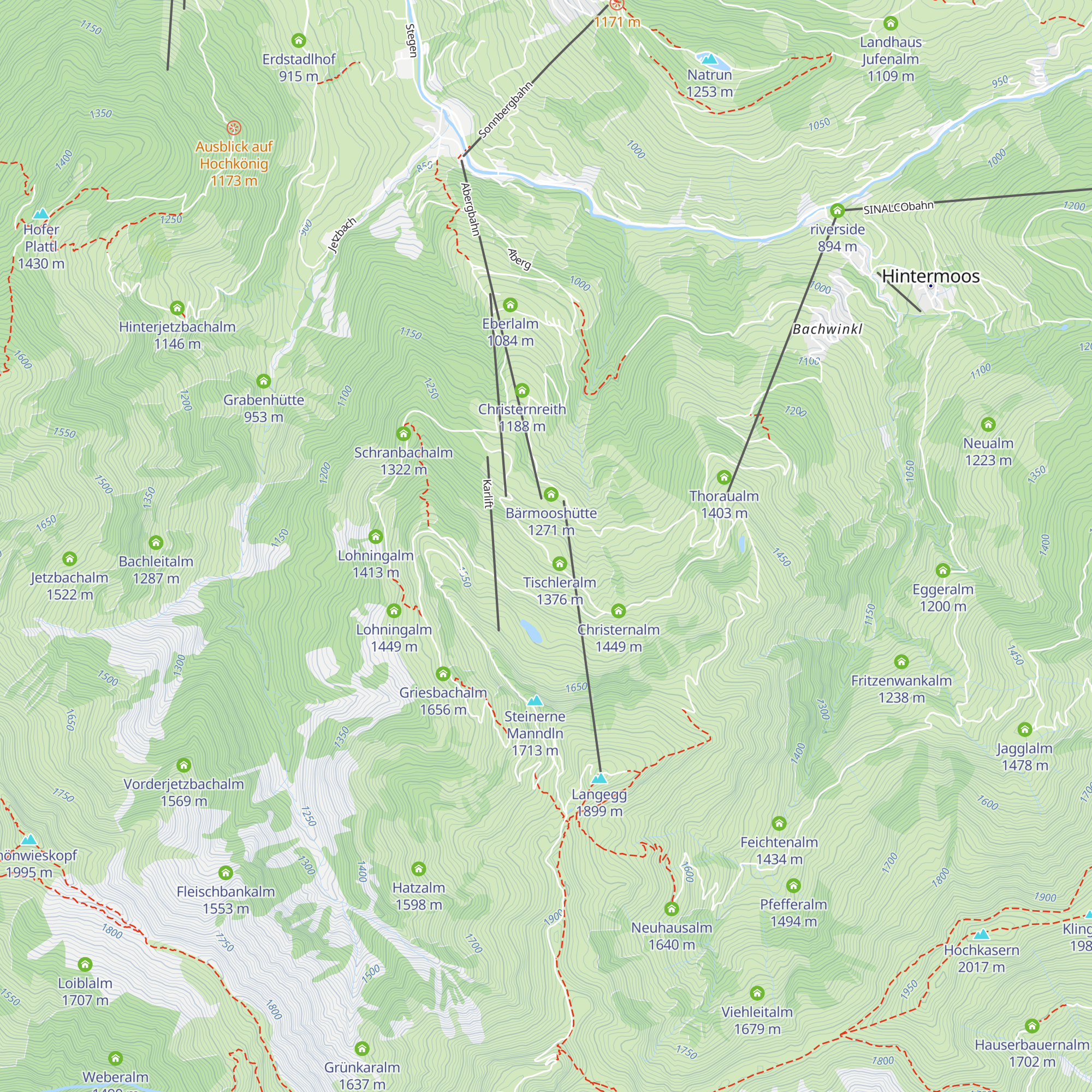 Wastlalm map