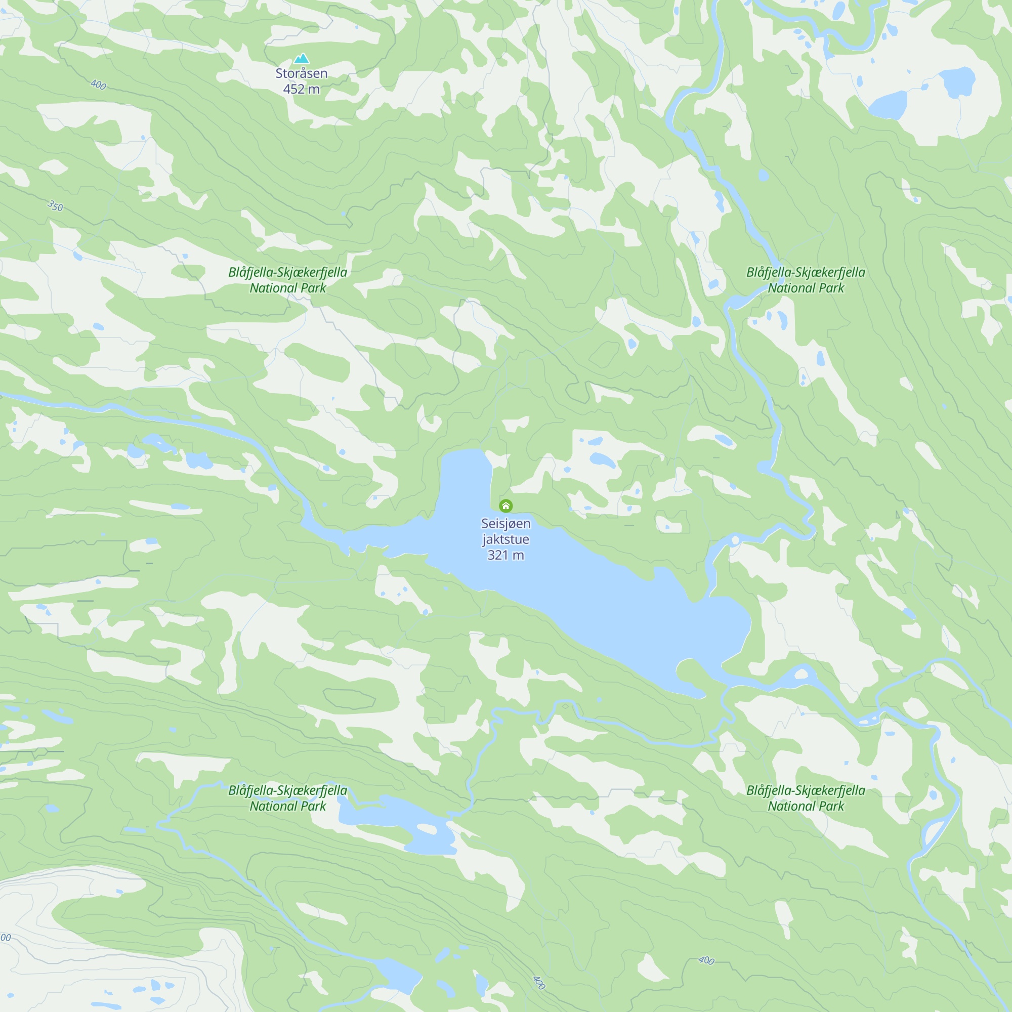 Seisjøen jaktstue map