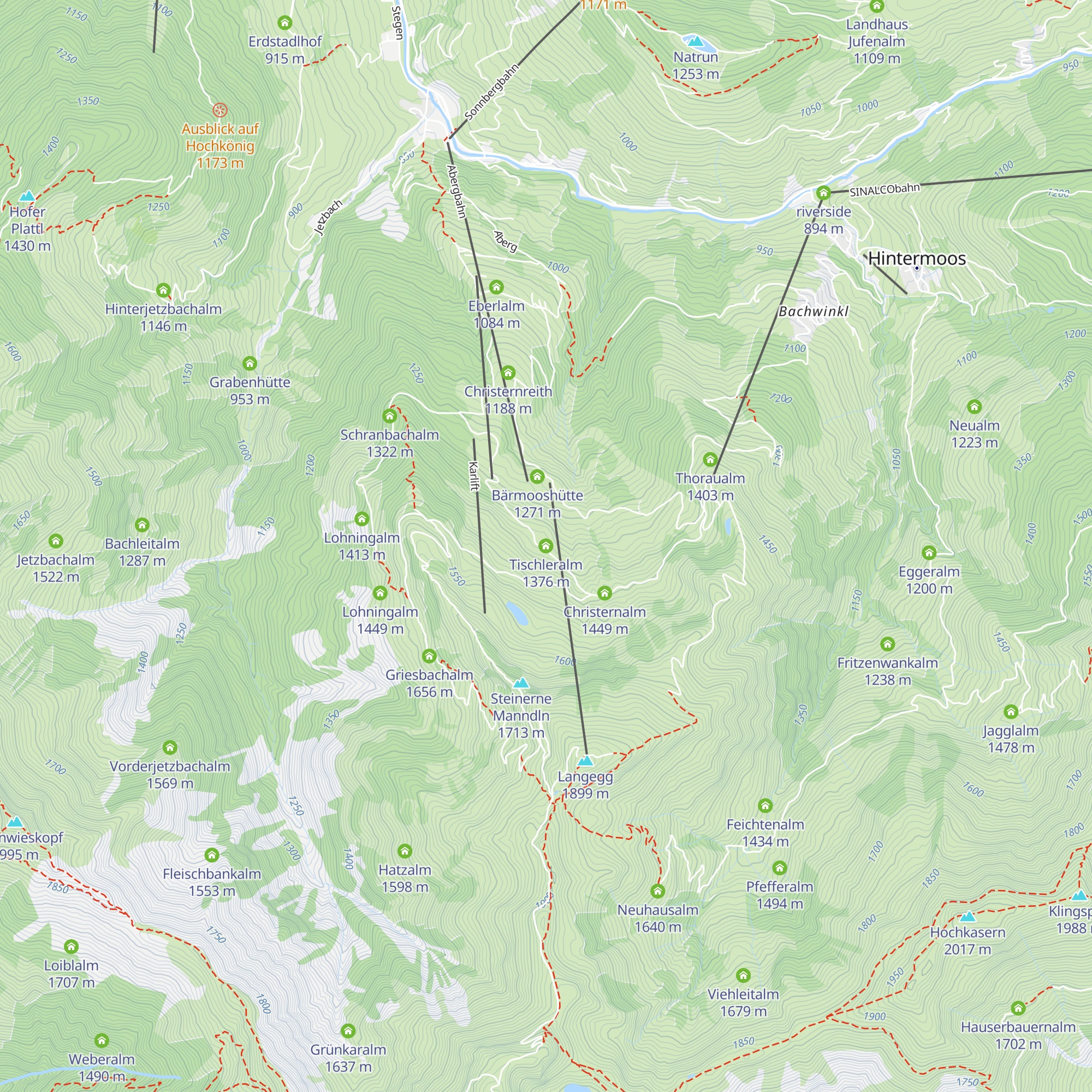 Tischleralm map