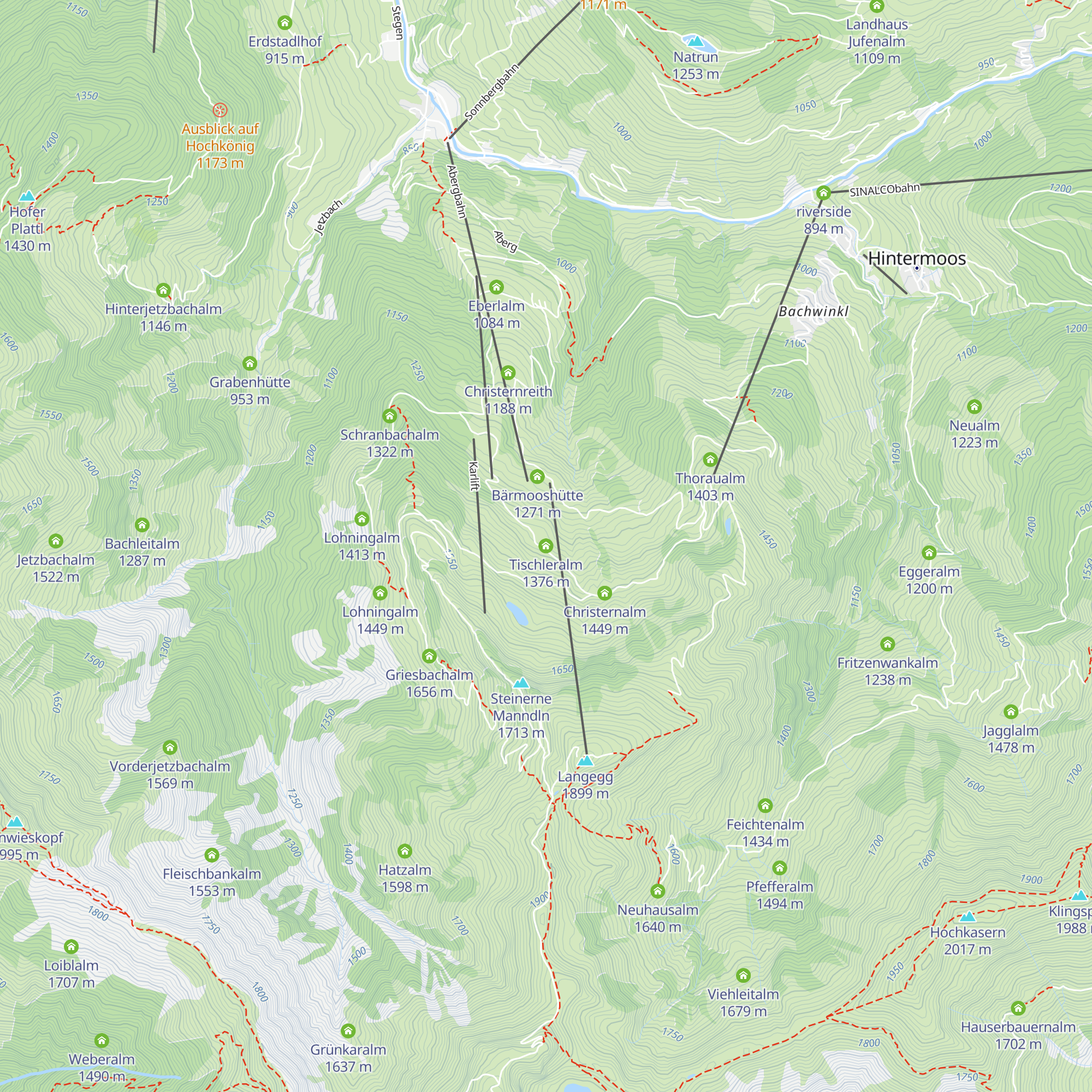 Tischleralm map