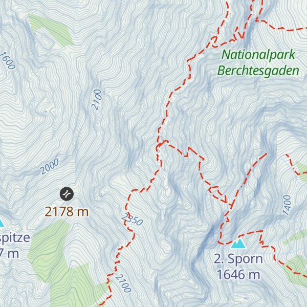 Map of Watzmann-Südspitze