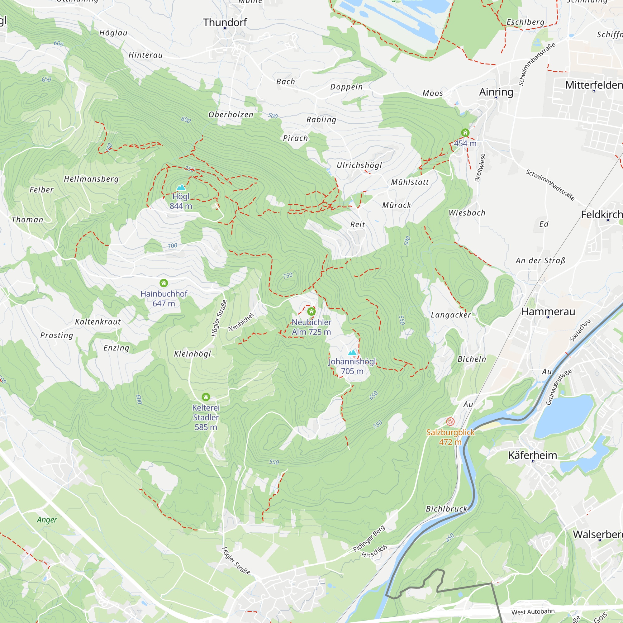 Neubichler Alm map