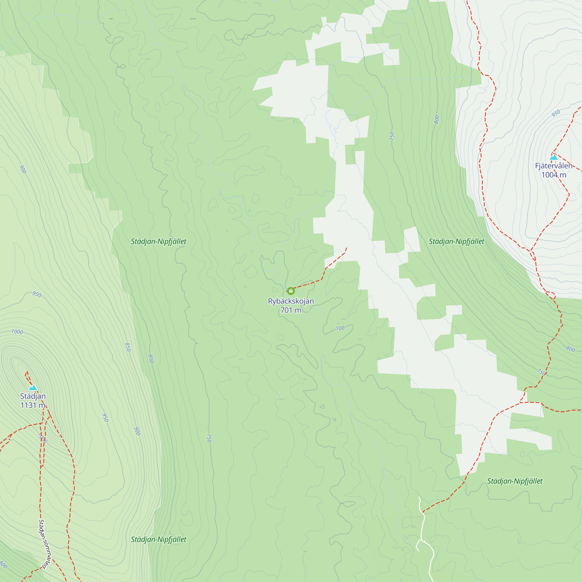 Rybäckskojan map