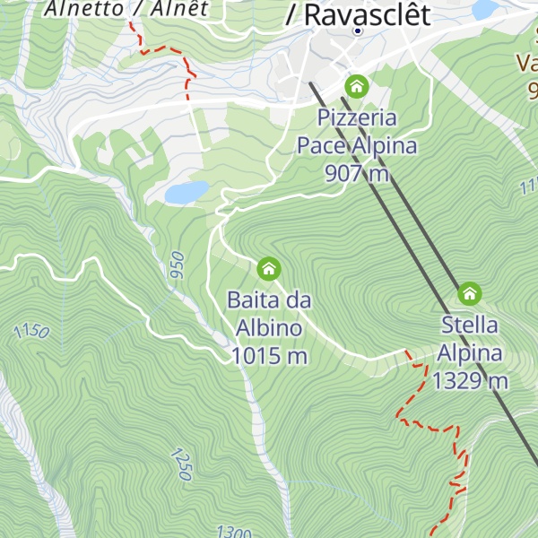 Map of Baita da Albino