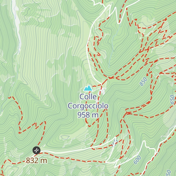 Map of Colle Corgocciolo