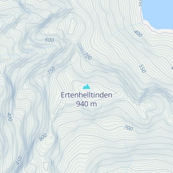 Map of Ertenhelltinden