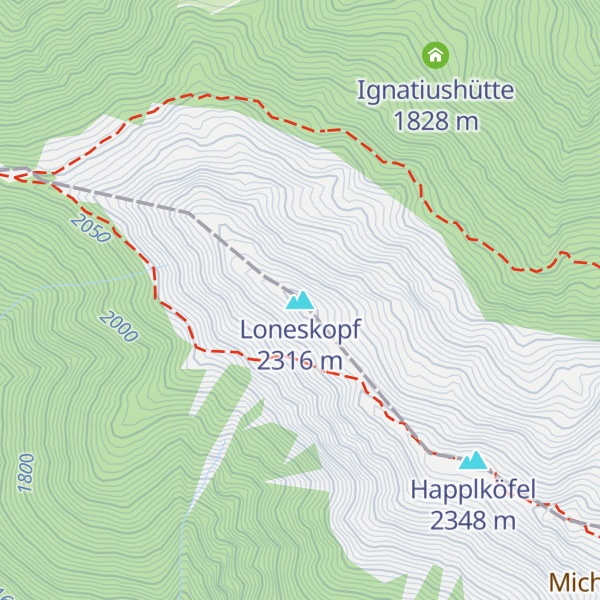 Map of Loneskopf