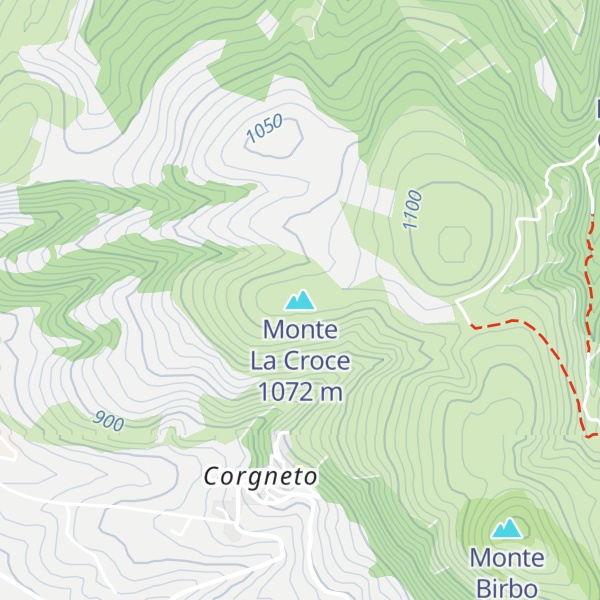 Map of Monte La Croce
