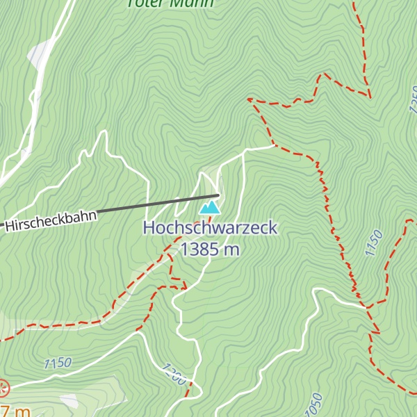 Map of Bergrestaurant Hirschkaser