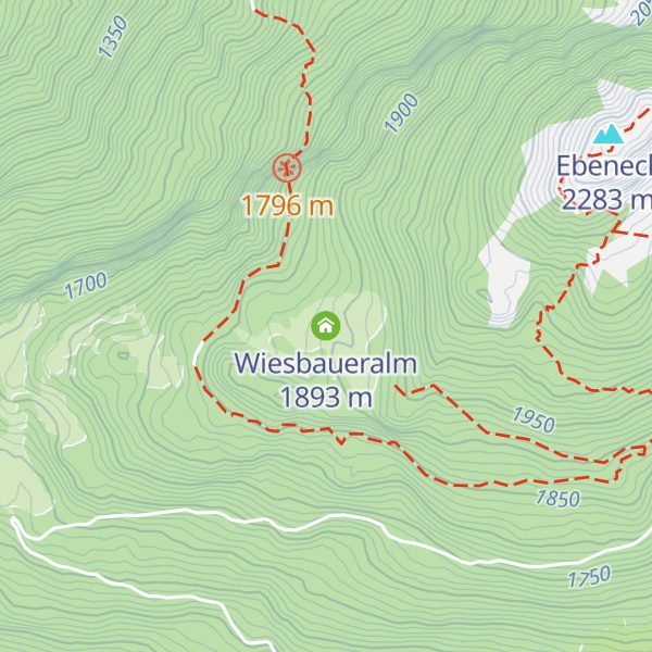 Map of Wiesbaueralm