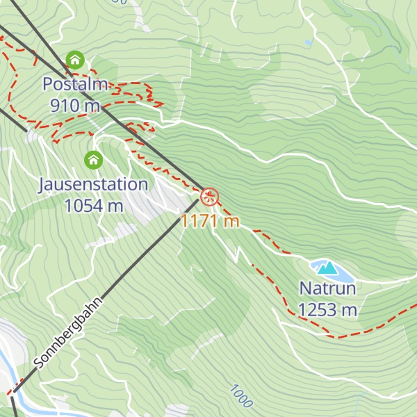 Map of Tom Almhütte