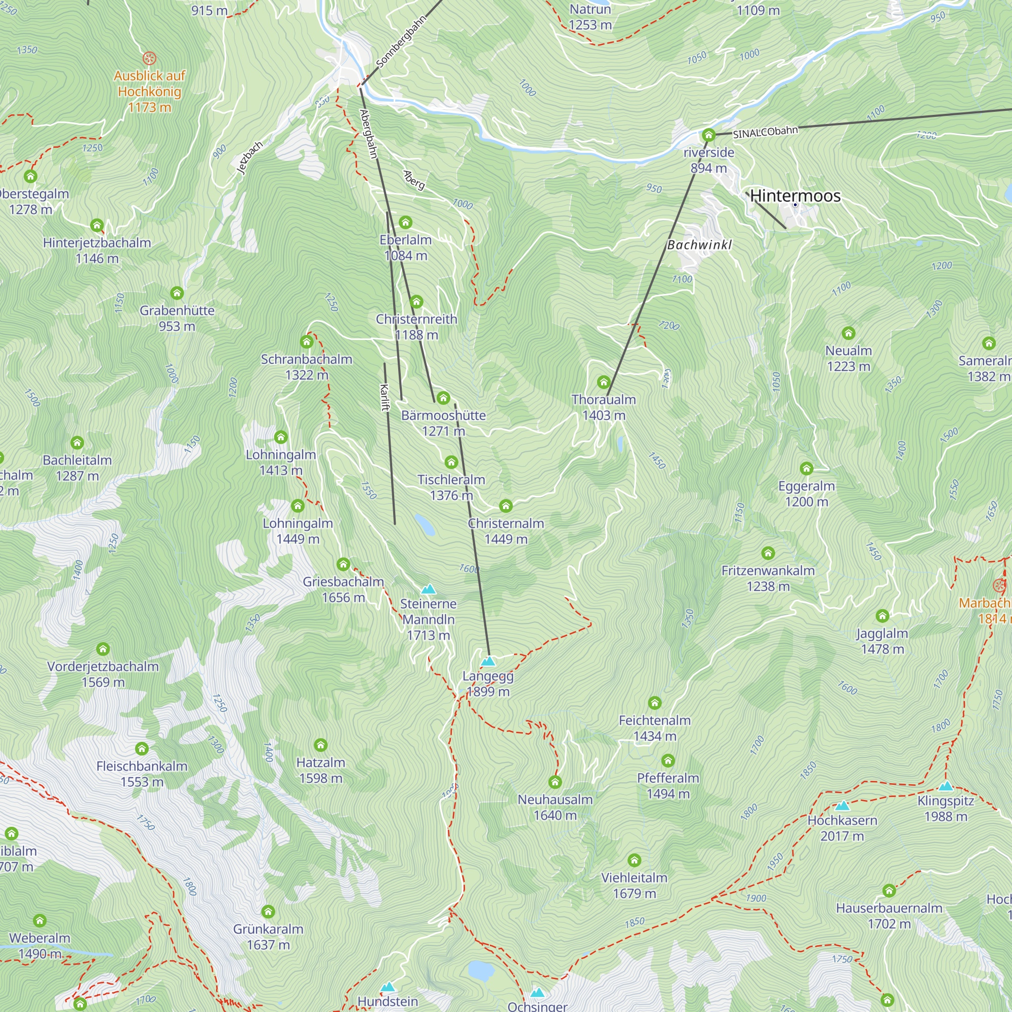 Christernalm map