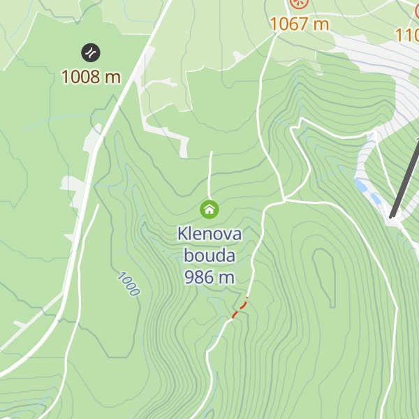 Map of Klenova bouda