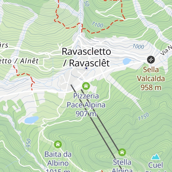 Map of Pizzeria Pace Alpina