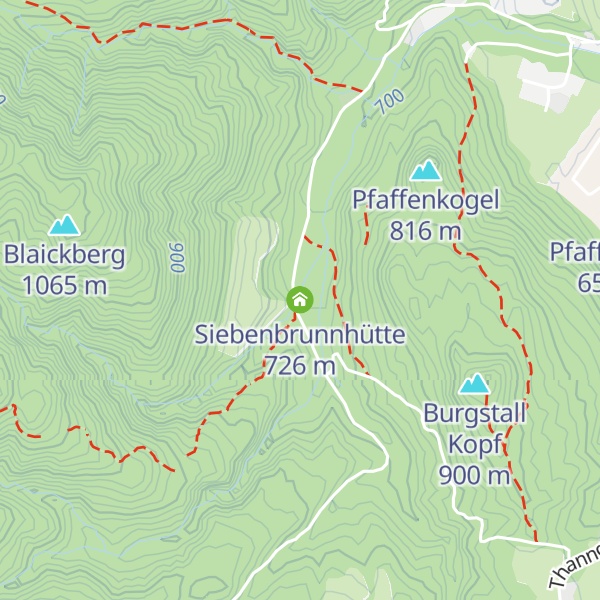 Map of Siebenbrunnhütte