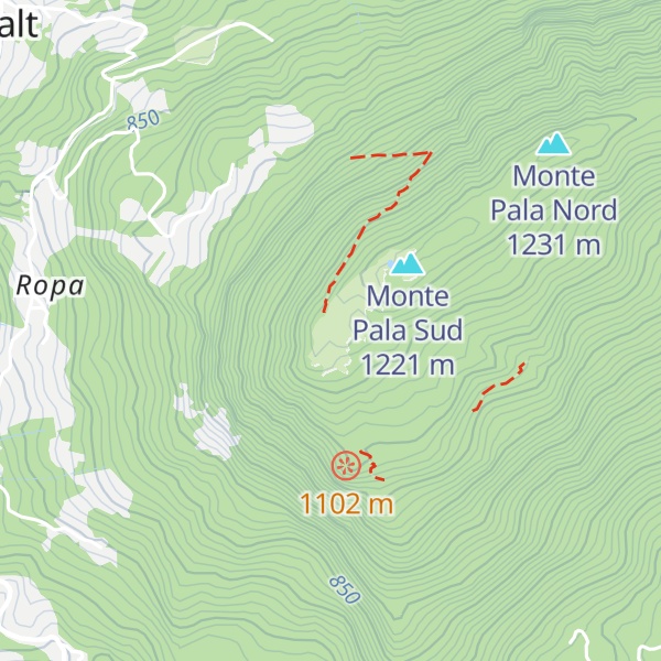 Map of Malga Polpazza