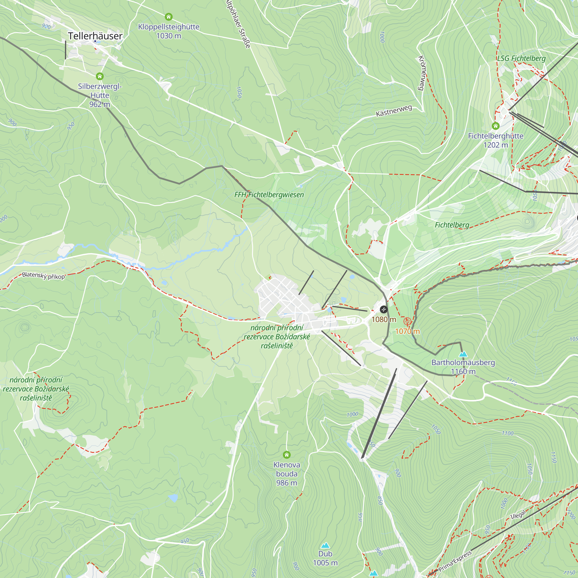 Chata Libela map