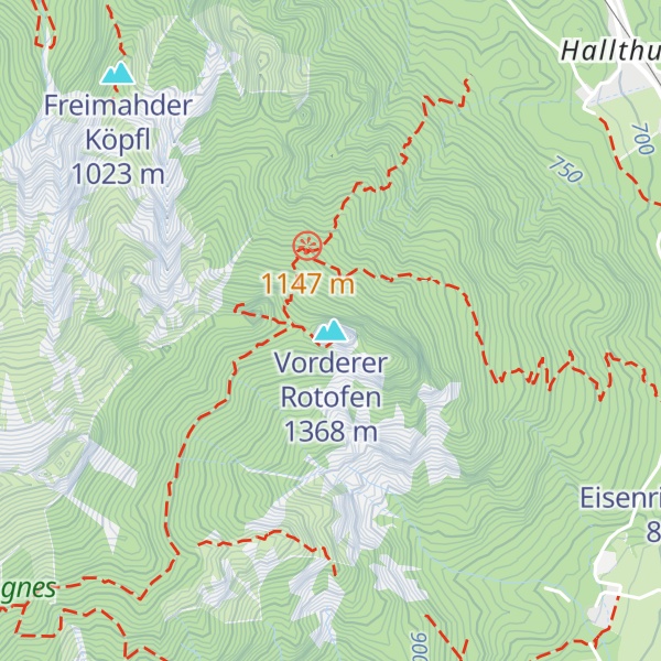Map of Vorderer Rotofen