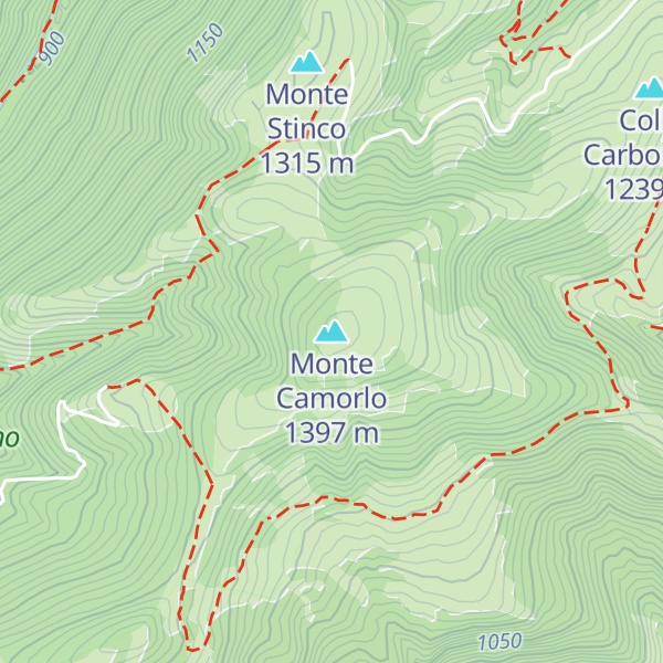 Map of Monte Camorlo