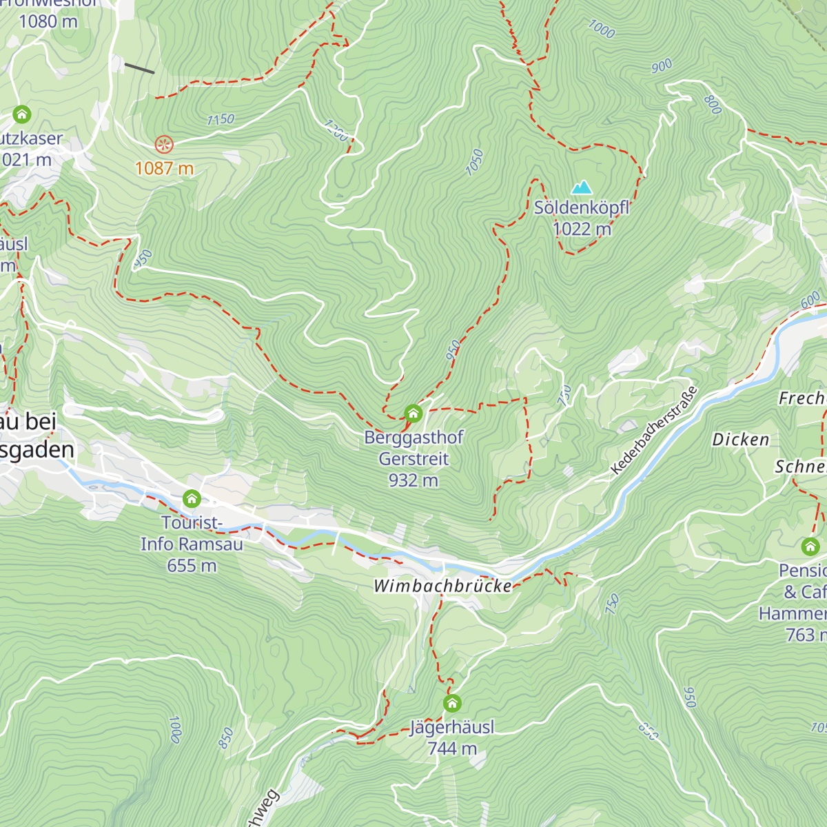 Berggasthof Gerstreit map