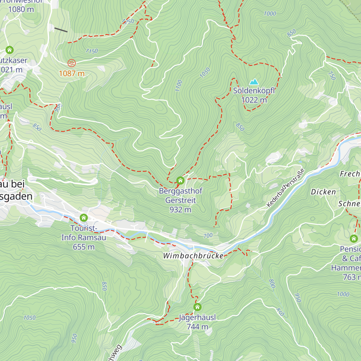 Berggasthof Gerstreit map