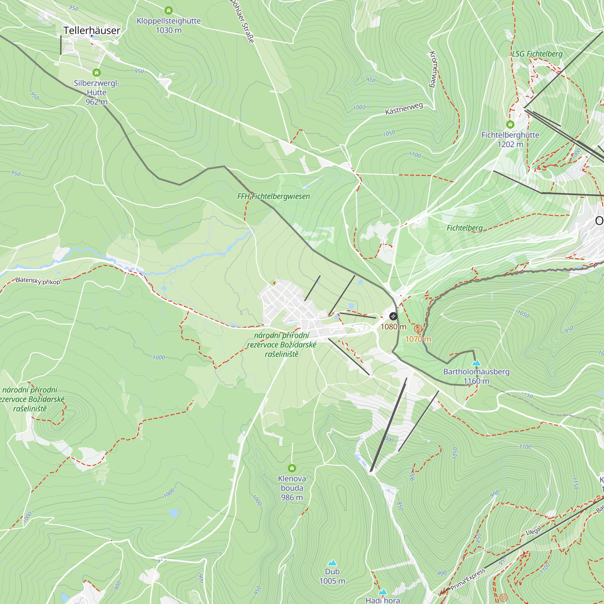 Chata Zelinka map