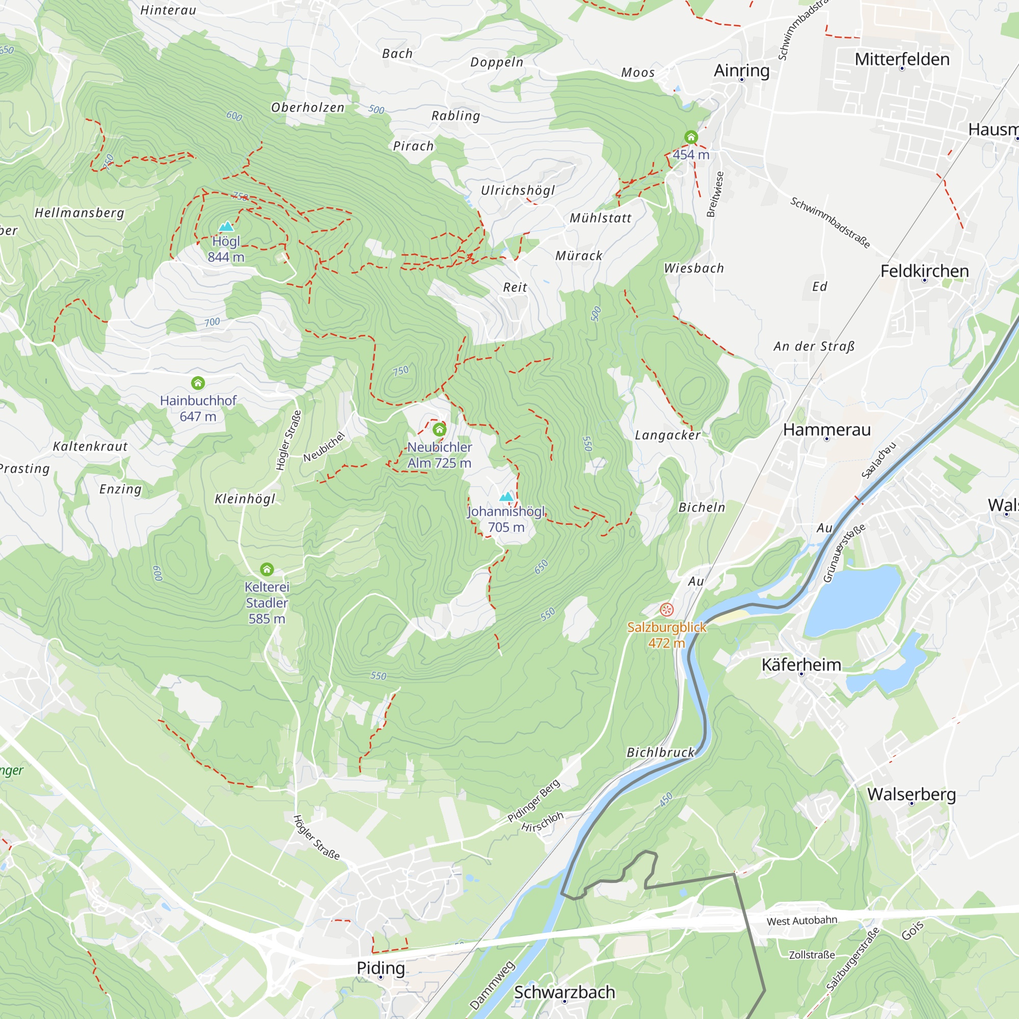 Berggasthof Johannishögl map