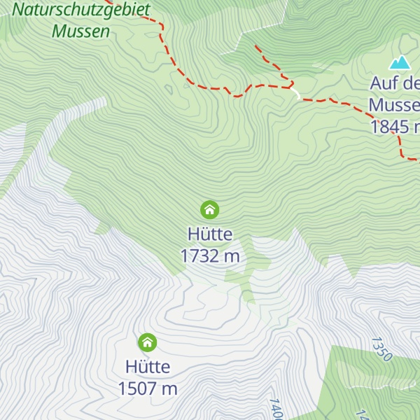 Map of Hütte