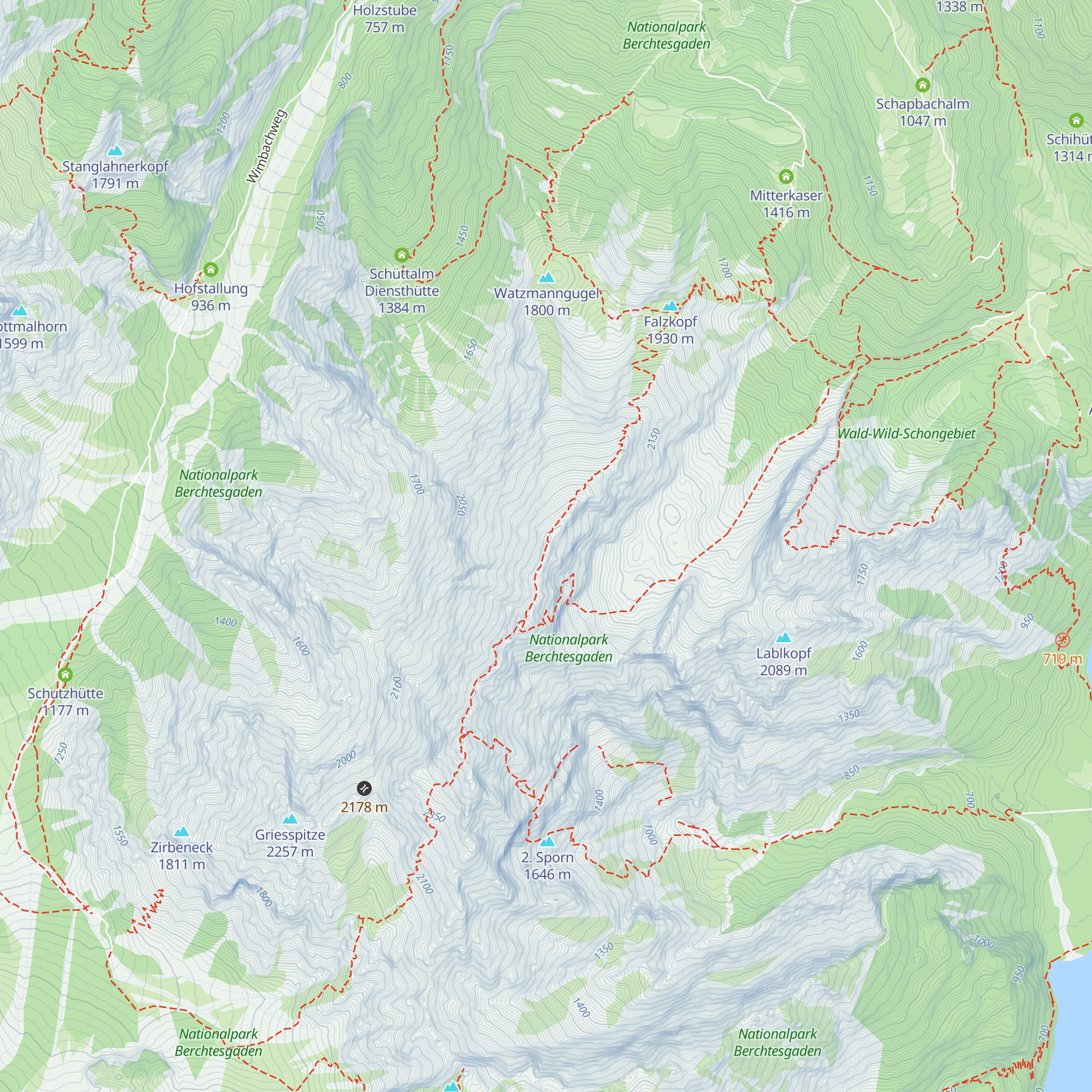 Hocheck-Unterstandshütte map