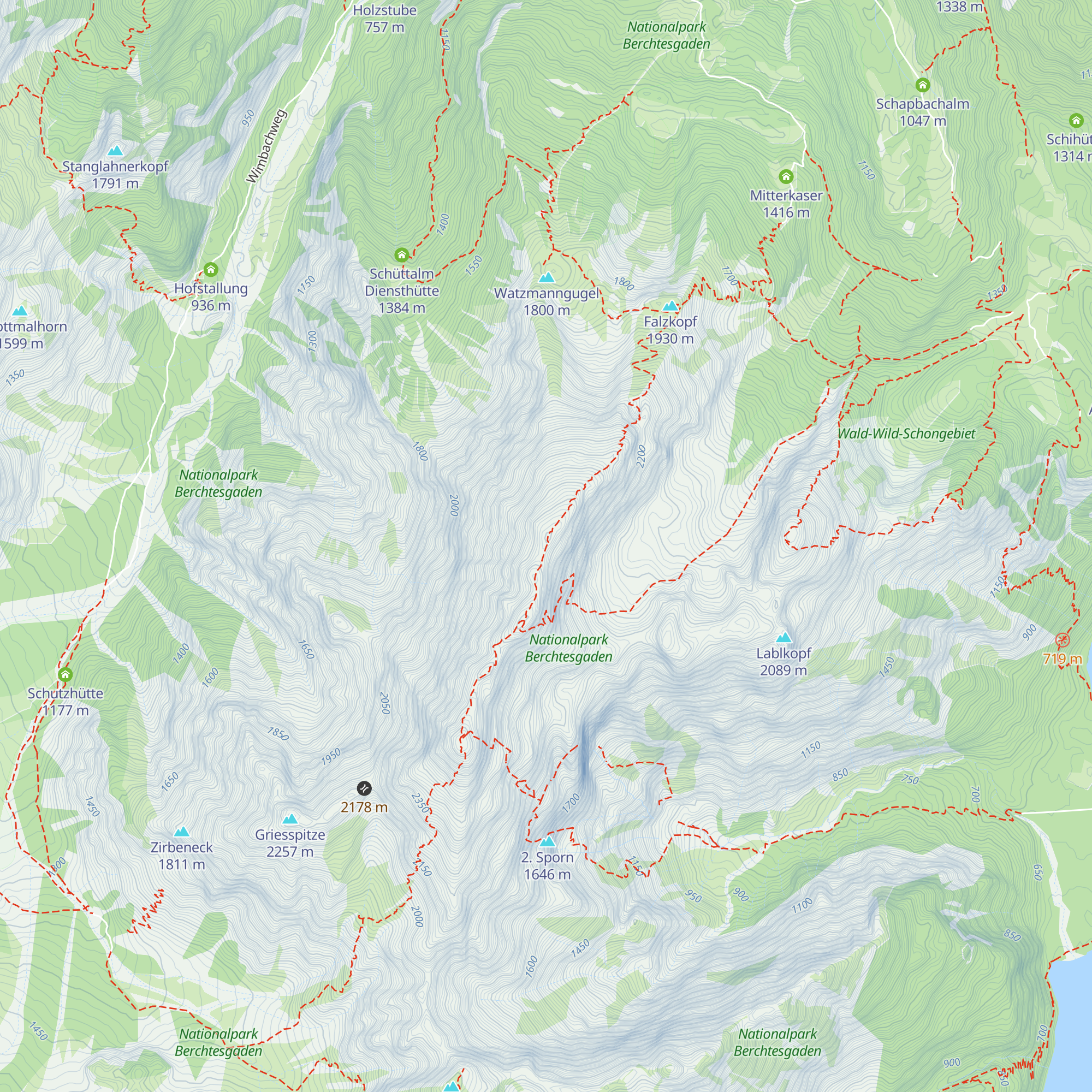 Hocheck-Unterstandshütte map