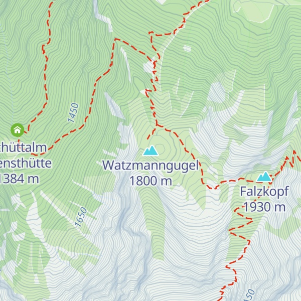 Map of Watzmanngugel