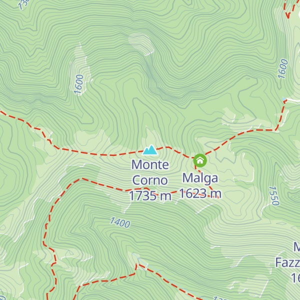 Map of Monte Corno